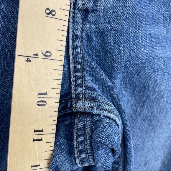 EVERLANE The Cheeky Jean Crop Distressed Button Fly Size 26 knee holes - Picture 5 of 8